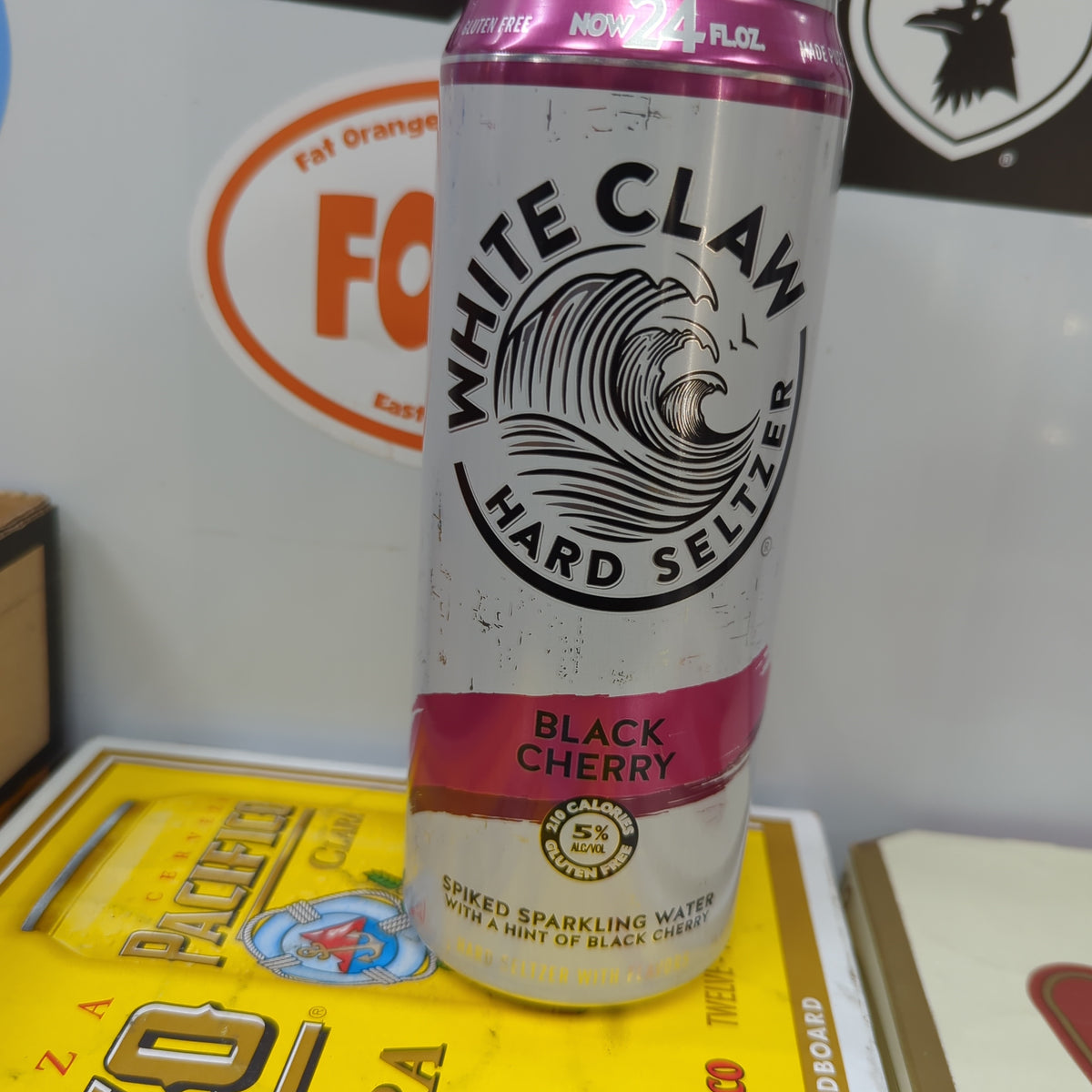 White Claw Hard Seltzer Can Black Cherry