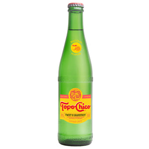 Topo Chico Mineral Water Twist of Grapefruit Glass Bottle, 12 fl oz