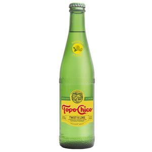 Topo Chico Mineral Water Twist of Lime Glass Bottle, 12 fl oz