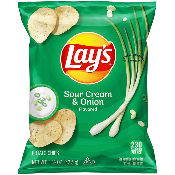 Lays Sour Cream And Onion - Earth's Basket