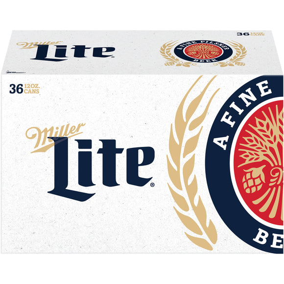Miller Lite Beer, 36 Pack 12 fl. oz. Cans
