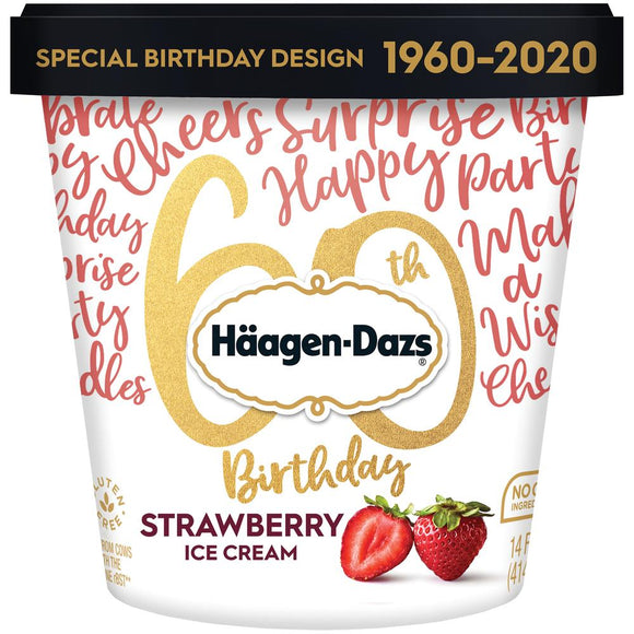 Haagen-Dazs Ice Cream - 14 oz -- Strawberry - Earth's Basket