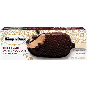 Haagen-Dazs Chocolate Dark Chocolate Ice Cream Bar 1 ct Box
