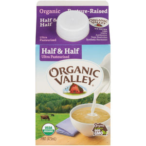 Organic Valley Milk -- Half & Half Pint - Earth's Basket