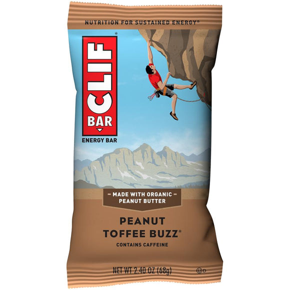 Cliff Bar 2.4 Oz -- 6 Pack -- Peanut Toffee Buzz - Earth's Basket
