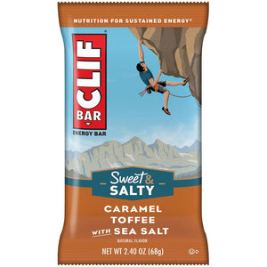 Cliff Bar 2.4 Oz -- 6 Pack -- Caramel Toffee With Sea Salt - Earth's Basket