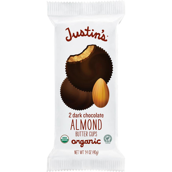 Justin's Organic Cups 1.4 Oz -- Almond Butter Cups - Earth's Basket