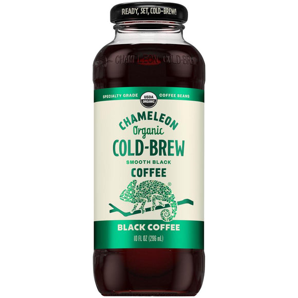 Chameleon Cold Brew Ready-to-Drink Black Coffee 10oz Bottle - Earth's Basket