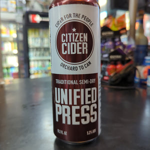 Citizen cider Unified press 19.2 oz can