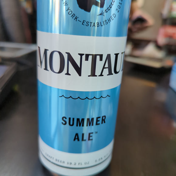 Montauk summer ale 19.2 oz can
