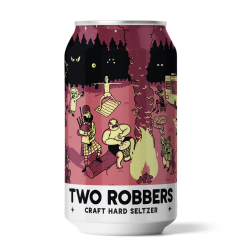 Two Robbers Hard Seltzer Black Cherry Lemon 6 x 12 Oz Can