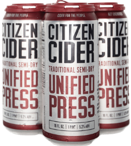 Citizen Cider Unified Press 4x 16oz Cans - Earth's Basket