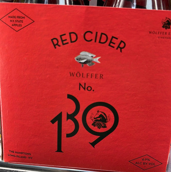 Wolffer Estate Dry Red Cider 4 x 355 ML Bottles