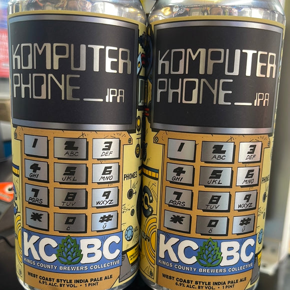 KCBC Komputer Phone IPA 4 Pk 16 Oz Can