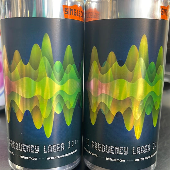Singlecut Frequency Lager 4x 16oz Cans
