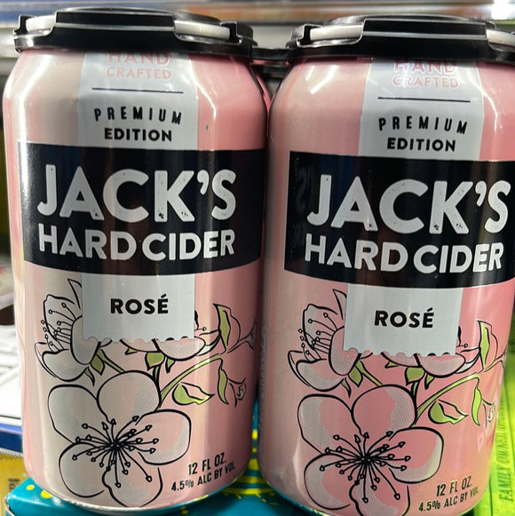 Jacks hard cider rose 6 pk 12 Oz can