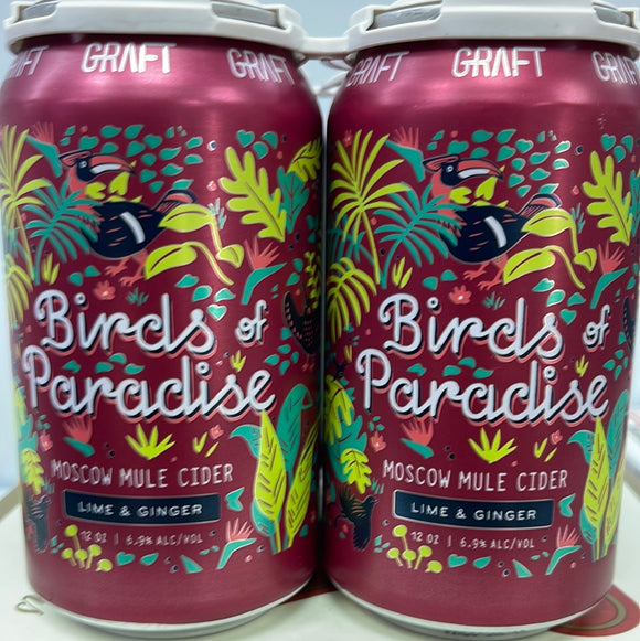 Graft Cider Birds Of Paradise 4x 12oz Cans
